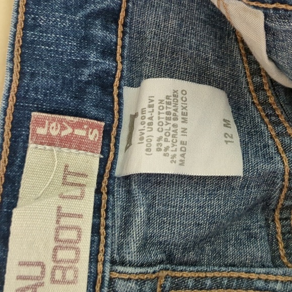 12 Levi's 515 Nouveau Boot Cut Denim Jeans Bootcut Blue Casual Basic - Picture 7 of 16